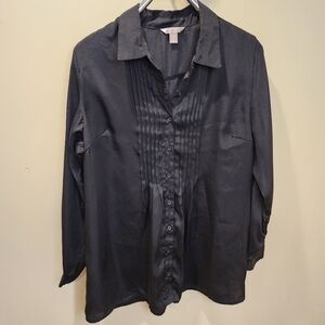 WHITE STAG Women's Plus Size long Sleeves Button Down Shirt size 20